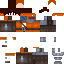 Black skin: raw texture render