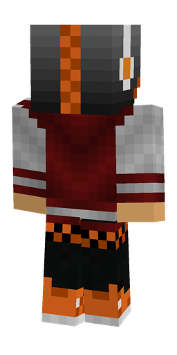 Black skin: body, back render