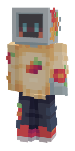 Blue skin: body, front render