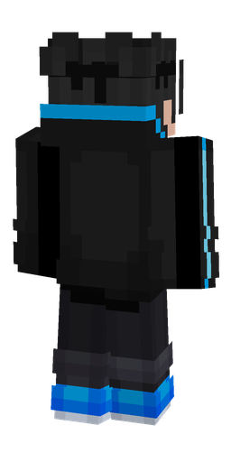 Black skin: body, back render