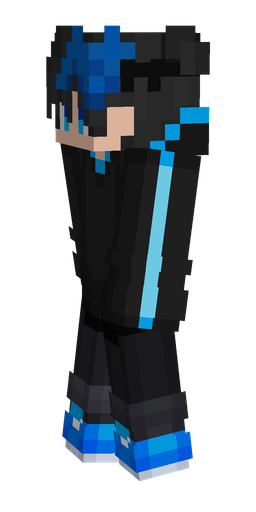 Black skin: body, left side render