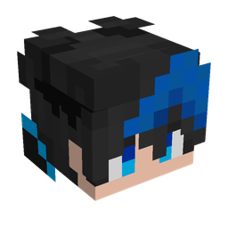 Black skin: head render