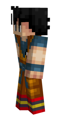 Black skin: body, left side render