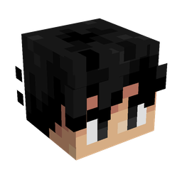 Black skin: head render