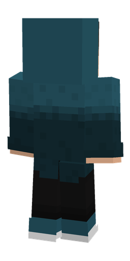 Black skin: body, back render