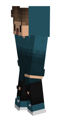 Black skin: body, left side render