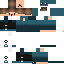Black skin: raw texture render