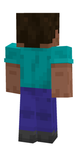 Blue skin: body, back render