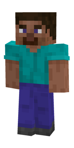 Blue skin: body, front render