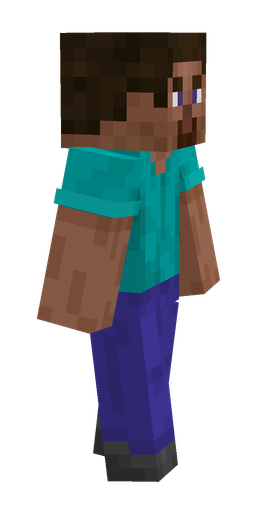 Blue skin: body, right side render