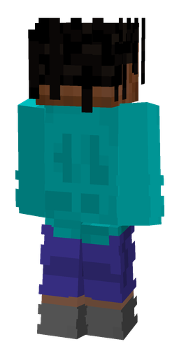 Black skin: body, back render