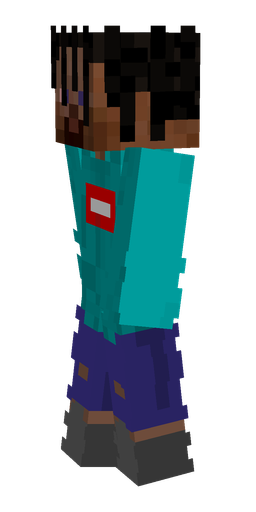 Black skin: body, left side render