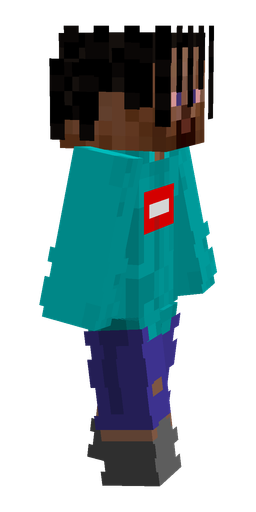 Black skin: body, right side render