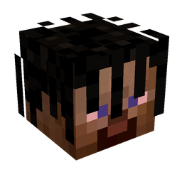 Black skin: head render