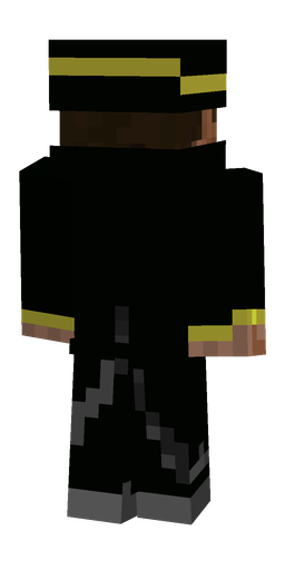 Black skin: body, back render