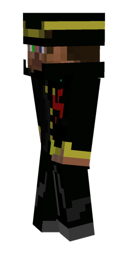 Black skin: body, left side render