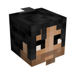 Black skin: head render