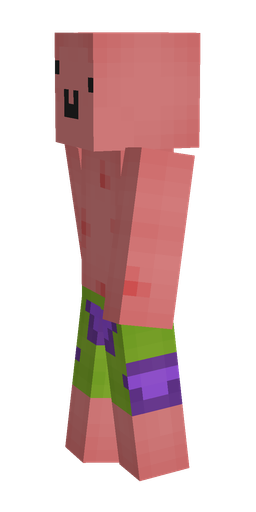 Green skin: body, left side render