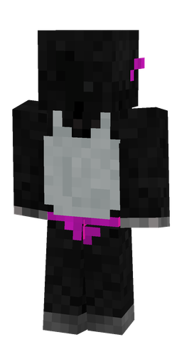 Black skin: body, back render