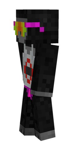 Black skin: body, left side render