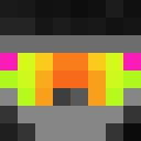 Black skin: face render