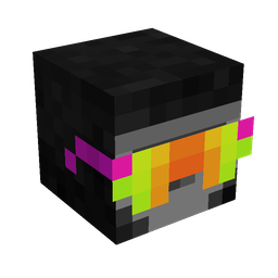 Black skin: head render