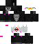Black skin: raw texture render
