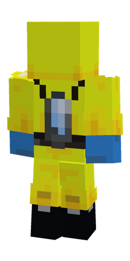 Black skin: body, back render