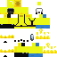 Black skin: raw texture render