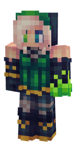 Blue skin: body, front render