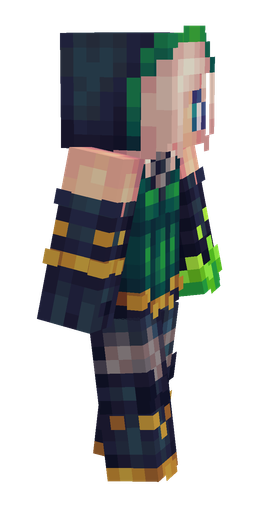 Blue skin: body, right side render