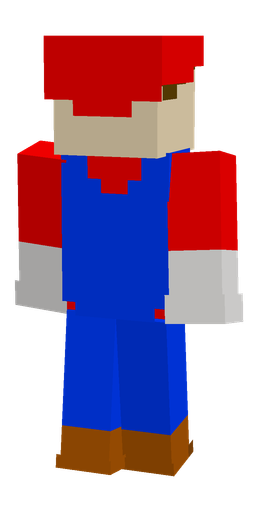 Blue skin: body, back render