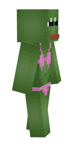 Green skin: body, right side render