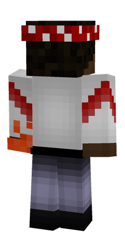 Black skin: body, back render
