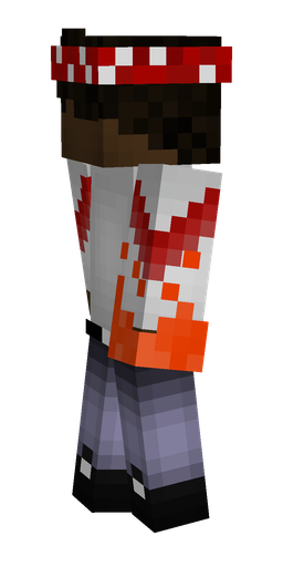 Black skin: body, left side render
