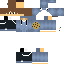Black skin: raw texture render