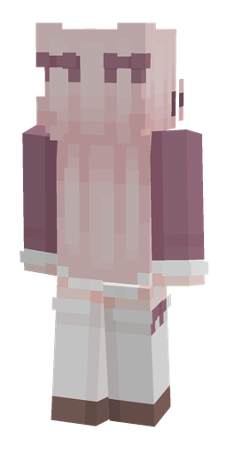 Pink skin: body, back render