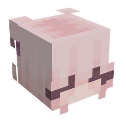 Pink skin: head render
