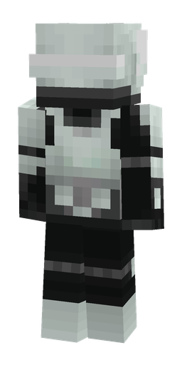 Black skin: body, back render