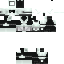 Black skin: raw texture render