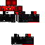 Black skin: raw texture render