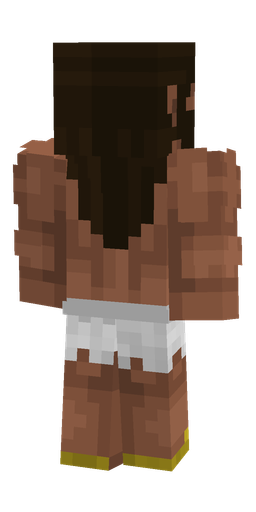 Black skin: body, back render