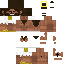 Black skin: raw texture render