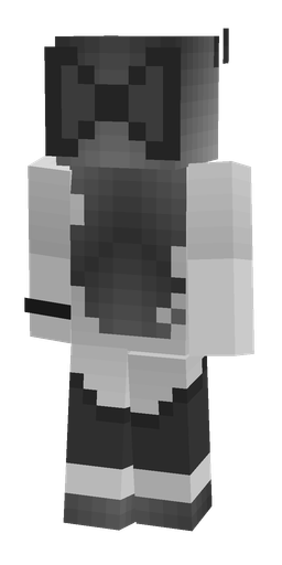 Black skin: body, back render