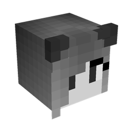 Black skin: head render