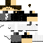 Black skin: raw texture render
