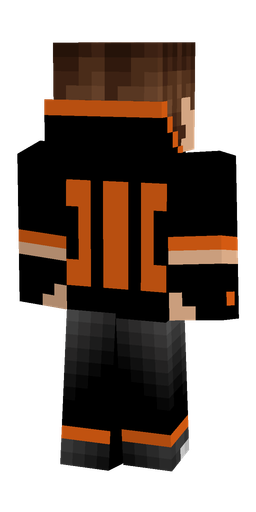 Black skin: body, back render