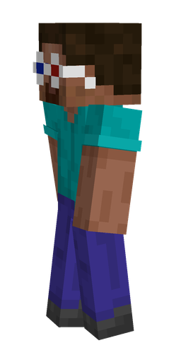 Blue skin: body, left side render