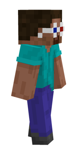 Blue skin: body, right side render