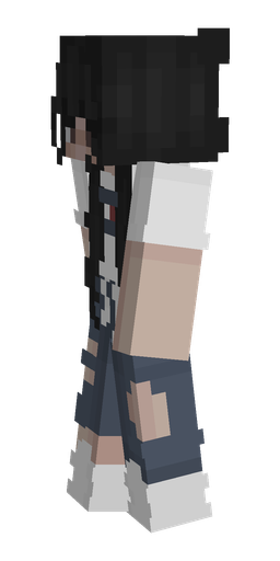 Black skin: body, left side render